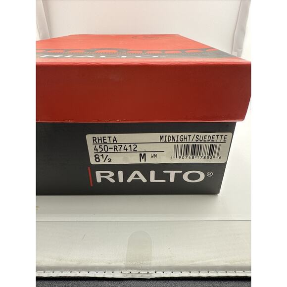 Rialto Womens Rheta High Heels Navy & Gold 8.5 M NWB - Picture 11 of 12